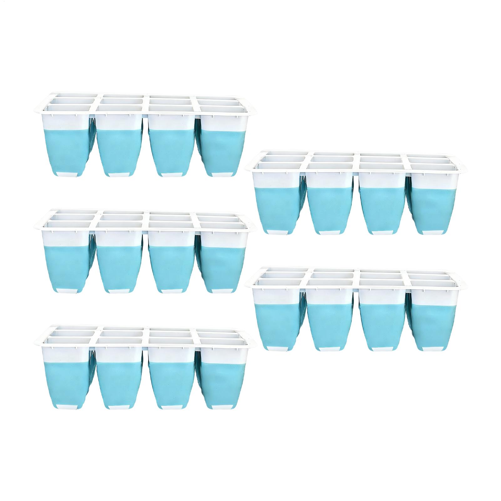 5 шт. Силиконовые стартовые лотки для рассады на 60 ячеек, многоразовые квадратные лотки для проращивания семян, для домашнего садоводства China Mainland