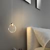 Modern LED Pendant Light Circular Pendant Lamp 3 Color Temperatures Easy To Install Decorative Chandelier Long Hanging Light