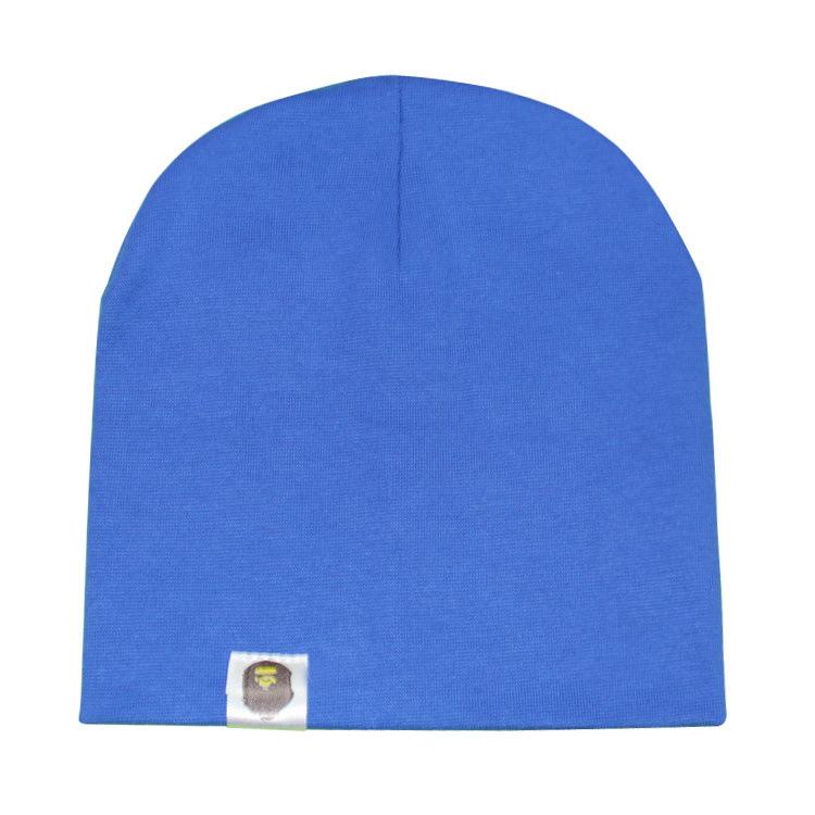 

Детская шапка в стиле хип-хоп для уличных танцев, хлопковая весенне-осенняя шапка для малышей, шарф, кепка для мальчиков и девочек, однотонная детская шапка синий