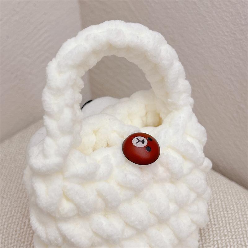Plush three-dimensional duck for Apple AirPods Pro1/1/1 generation wireless bluetooth headset case knitting