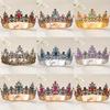 Baroque Crystal Tiaras and Crowns Vintage Rhinestone Prom Diadem Crown Bridal Wedding Hair Accessories Jewelry Crown
