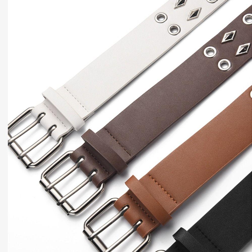 Luxury Design Business Waist Belt Retro Punk Waistband Trendy Rivet Belt  Paired with Skirts Jeans