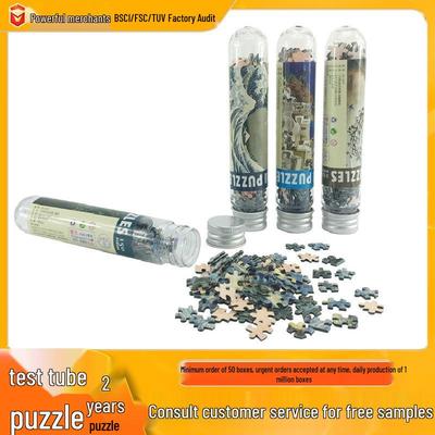 150-Piece Mini Test Tube Puzzle: Creative Educational Landscape Toy for Adults & Kids