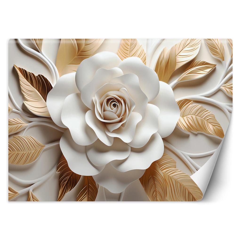 Wallpaper Gold Lotus Flower