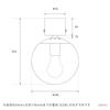BELLED Ceiling Lunette E26 LED Bulb Stylish Lighting Fixture for Black Light, 1-Light, Series, Compact, Compatible, Entrance, Bedroom, Toilet,