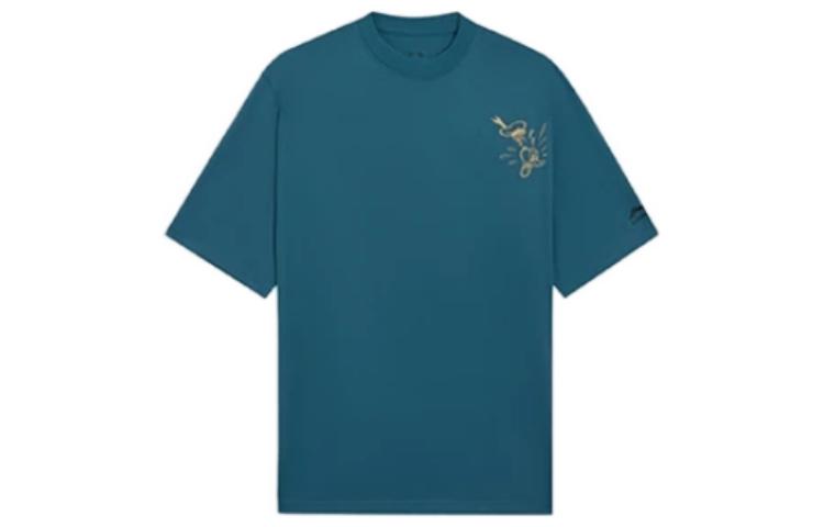 Li Ning Disney T Shirt Men s Dark Cyan Blue AHSS253-3 XXL