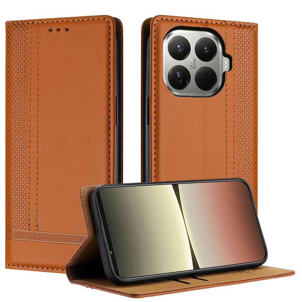 For Xiaomi 17T Pro 5G Luxury Case Magnetic Wallet Texture Leather Book Funda Xiaomi 15T Case Mi 17 Max 15 T 17 Ultra Flip Covers