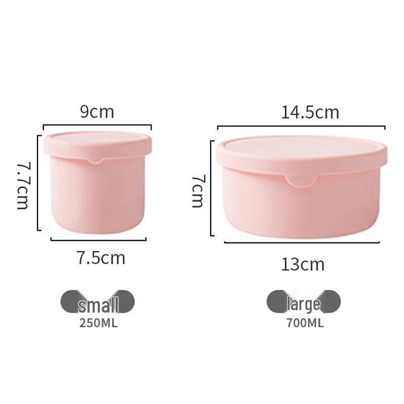 Heat-Resistant Silicone Lunch Box with Lid for Office Workers - Microwave Safe and Insulated for Fresh-Keeping