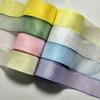 40mm 10 Yards Fishtail Organza Ribbon Crafts Bow Polyester 4cm Shiny Silk Ribbons Gift Wrapping Ribbons for Decorating Weddings