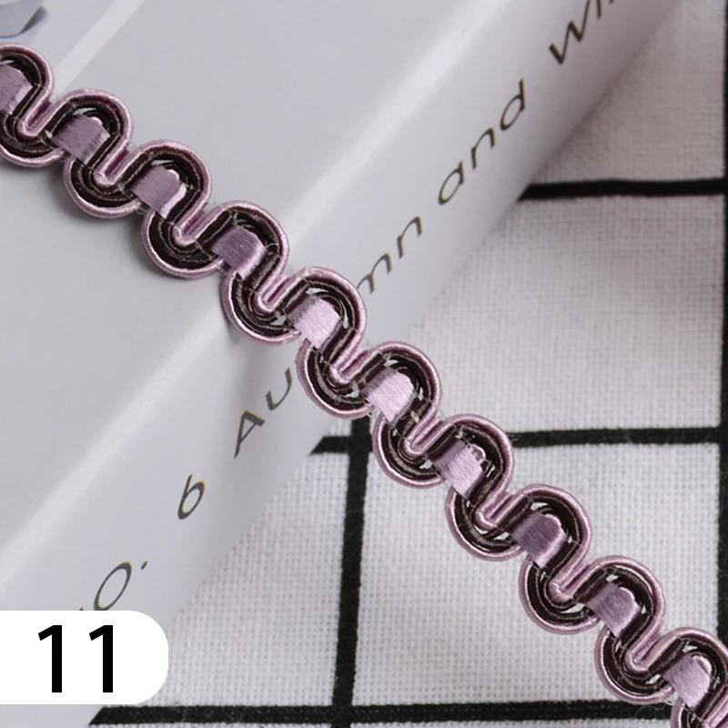 15 Meter Curtain Fringe Lace Edge 1.2cm Width Tassel Lace Trim Ribbon For Sewing Sofa Pillow Home Upholstery DIY Accessories