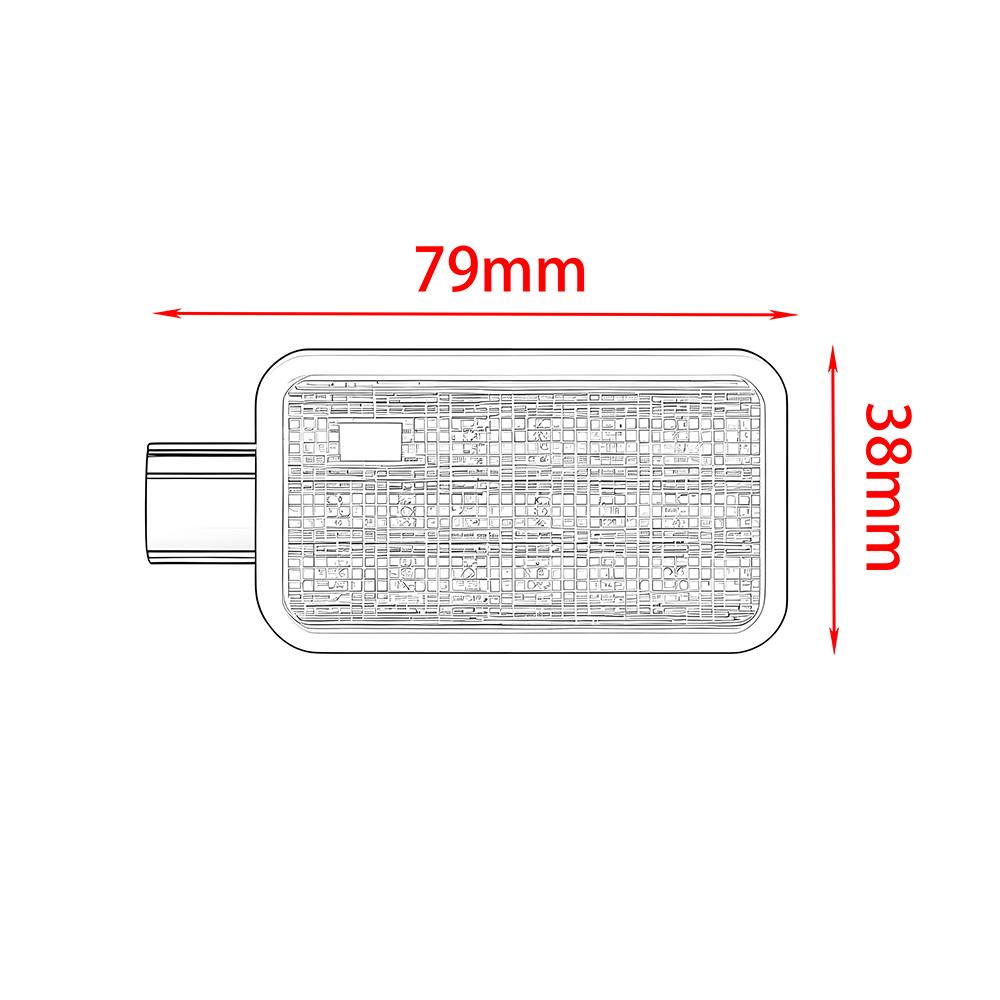 1Pc For Subaru Impreza WRX STI Hatchback 08-14 Subaru crosstrek 13-21 LED Car Luggage Lamp White Lights OEM#84671FG000