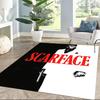 Scarface: Power And Corruption Square Rugs Are a Great Choice for Living Rooms, Bedrooms, Home Décor, and As Gifts.