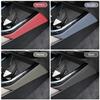 For BMW X3 G45 2025  Black Leather Material Car Center Console Gear Shift Panel Cover Trim Frame Cover Sticker Tuning Interior