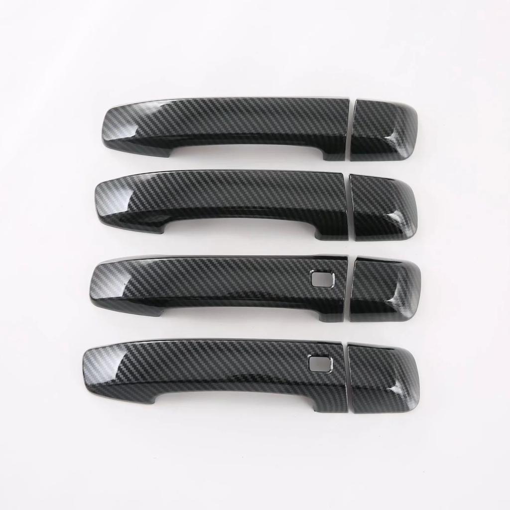 Für Kia Mohave Borrego HM2     ABS Kohlefaser Türgriffabdeckung Türschalenrahmen Verkleidungen Auto Styling Zubehör