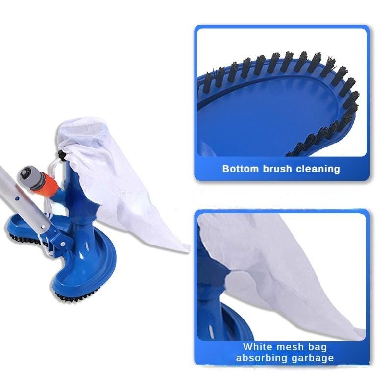 PP Material with Bottom Brush Water Bottom Vacuum Cleaner Portable Vacuum Jet Suction Head Swimming Pool Cleaning Half Moon Shaped Suction Head