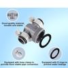 T Joint Pool Hose Adapter 1.5inch to 1.25inch Includes O Rings and Clamps Suitable for Above Ground Pool Filter Systems