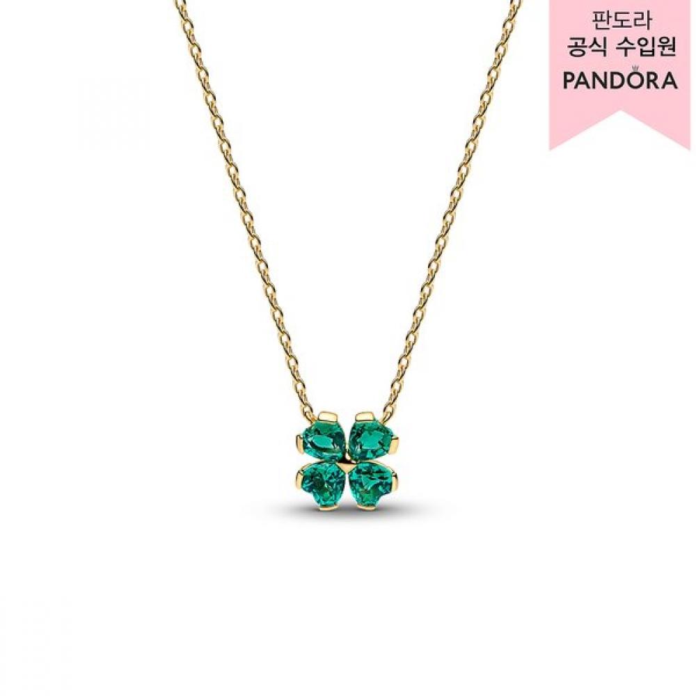 

Pandora Green Lucky Clover Pendant Necklace 364502c01 45