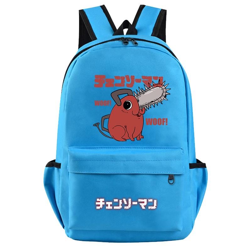 Anime Chainsaw Man Rucksack für Jungen Mädchen Hildren Zurück zur Schule Schultasche Student Kawaii Rucksack Luffy Nami Lysop Leichte Taschen