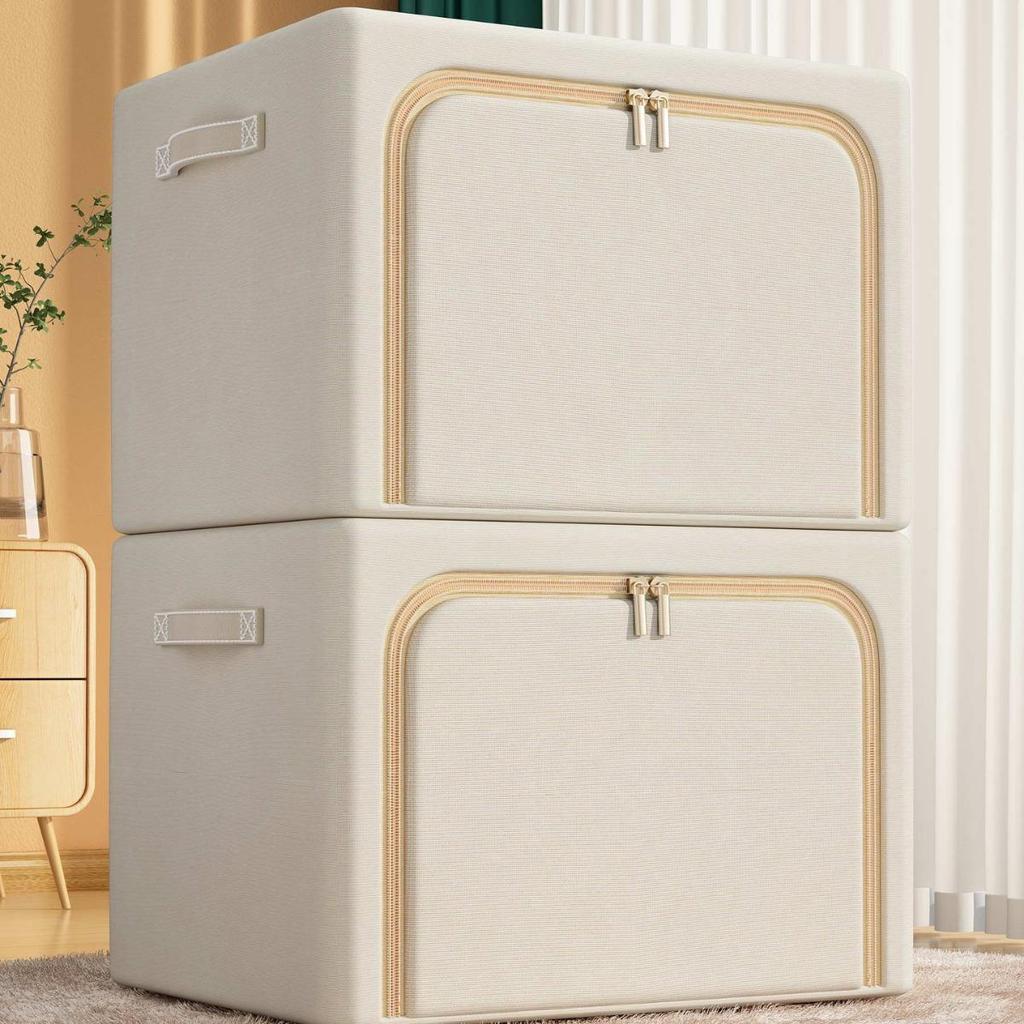 Extra Large Oxford Cloth Storage Box for Clothes & Miscellaneous Items, Organizing Fabric Patchwork Basket