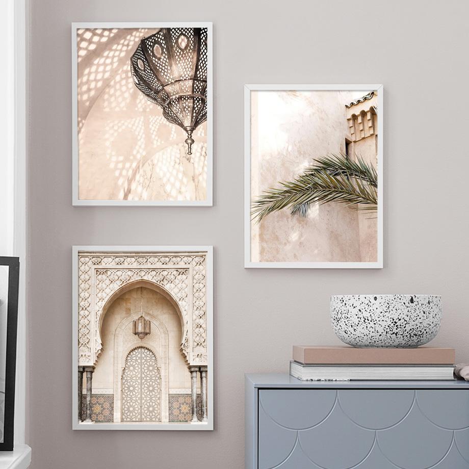 Islamic Church Koran Palm Plants Reed Posters And Prints Canvas Painting Modern Wall Art Pictures For Living Room Home Decor