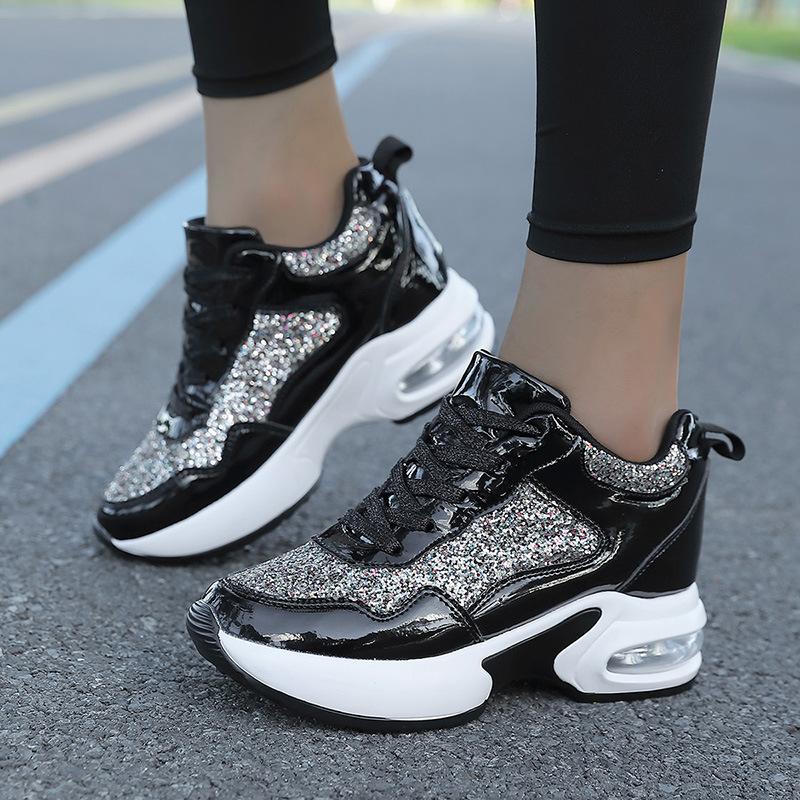 

2025 new spring and autumn women s inner height increase platform women s fashion versatile women s shoes platform casual sports shoes thick 36