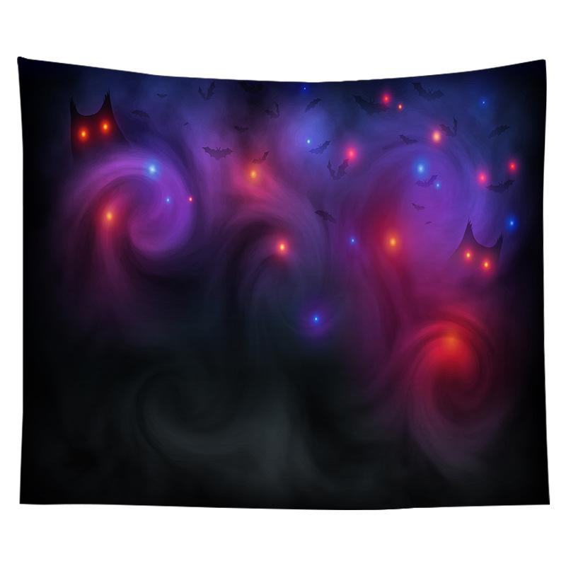 Home Decor Halloween Skull Pumpkin Tapestry Wall Tapestry Hippie Tapestry Dorm Decor Blanket 230x180cm