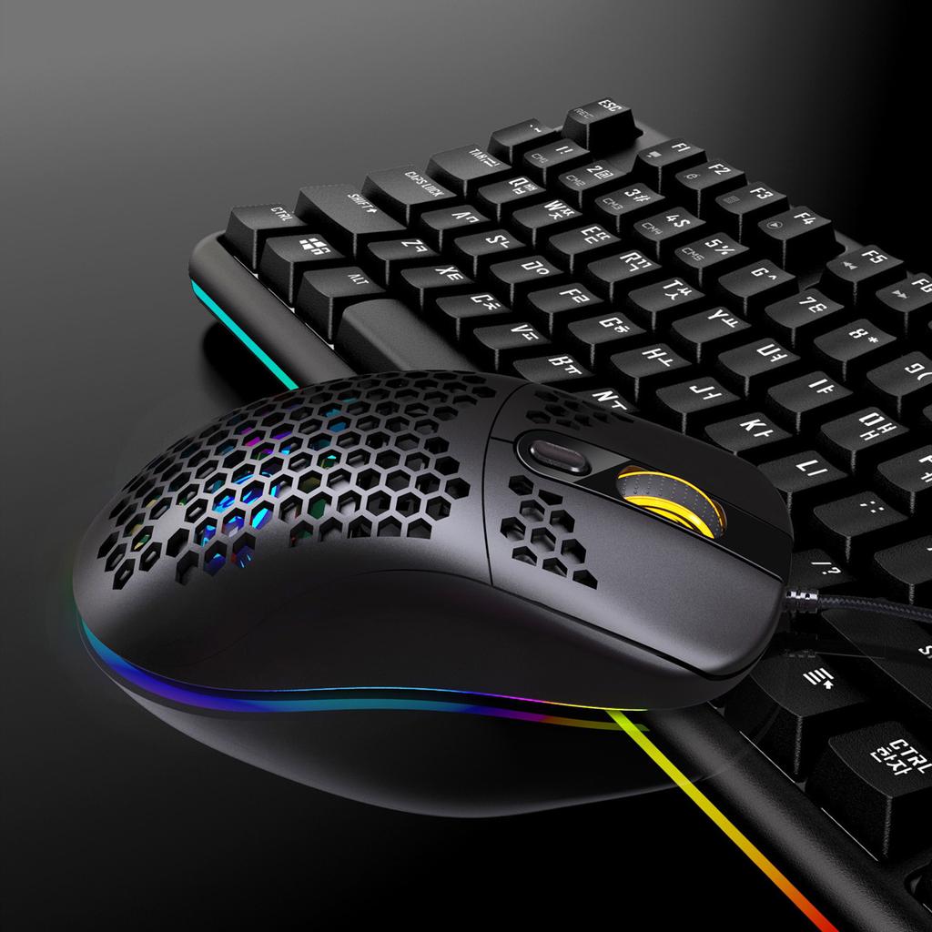 Mechanical Define the Game USB Wired 6400DPI  Gaming Mouse Mice For PC