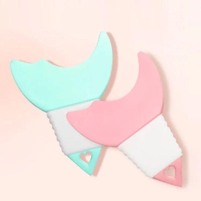 Choyu - Conjunto de 2: Estêncil de Silicone para Pincel de Maquiagem para Olhos (Vários Designs)