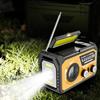 16000mAh AM/FM/WB NOAA Portable Weather Radio Hand Crank/Solar/Type-C Charging Multifunctional Radio LED Flashlight Reading Lamp