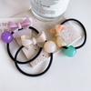 Śliczna kokardka gumka moda wysoka elastyczna opaska do włosów opaska dla kobiet włosy w koński ogon gumka pętla akcesoria do włosów dziewczęce nakrycia głowy