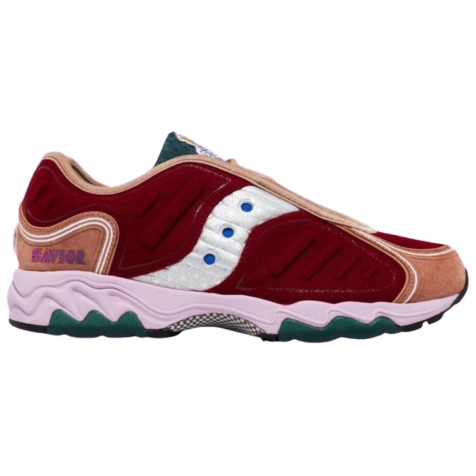 Jae Tips X Saucony Matrix No Shoes In The House - Cranberry Unisex Sneakers Red S70922-1