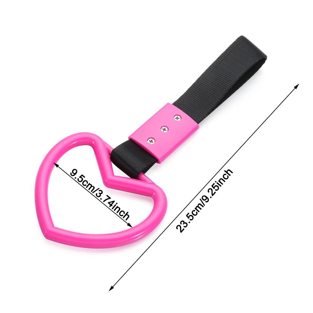 Drift Towing Rope Bus Handle Charm Handle Strap Tow Ring Heart Shape Strap Car Accessory