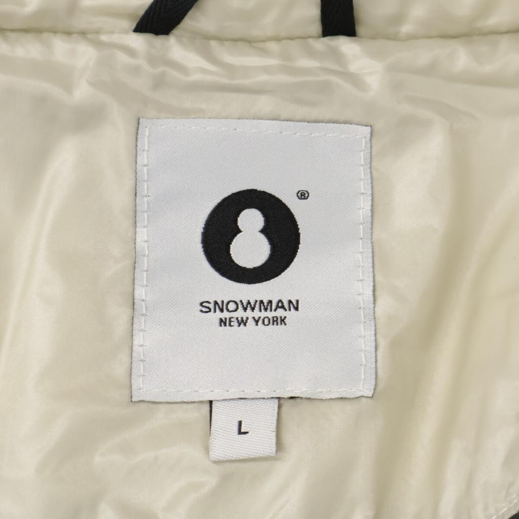 AKM [xsnowman new york] B389 FW20/21 Silver Gray/Cream BOND Down Jacket with Fleece Jacket L Silver gray x creamUsed