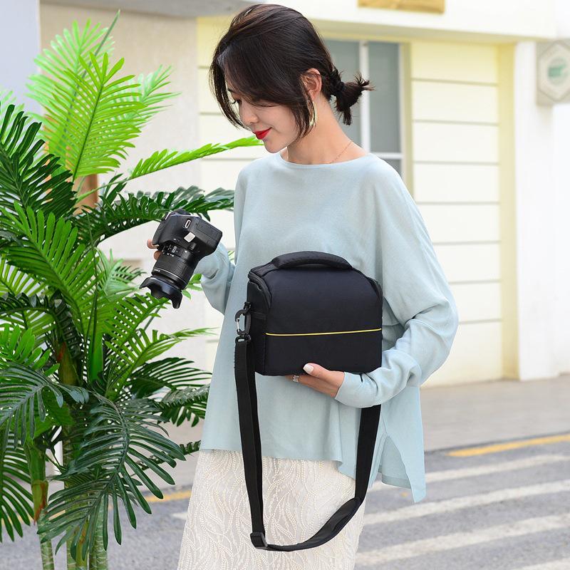SLR Single Shoulder Camera and Photography Bag with Storage Compartments
