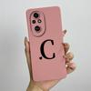 For Honor 200 Case Honor 200 Pro Phone Case Cute Initial Letters Square ShockProof Soft Silicone Back Cover Fundas Honor 200 Pro
