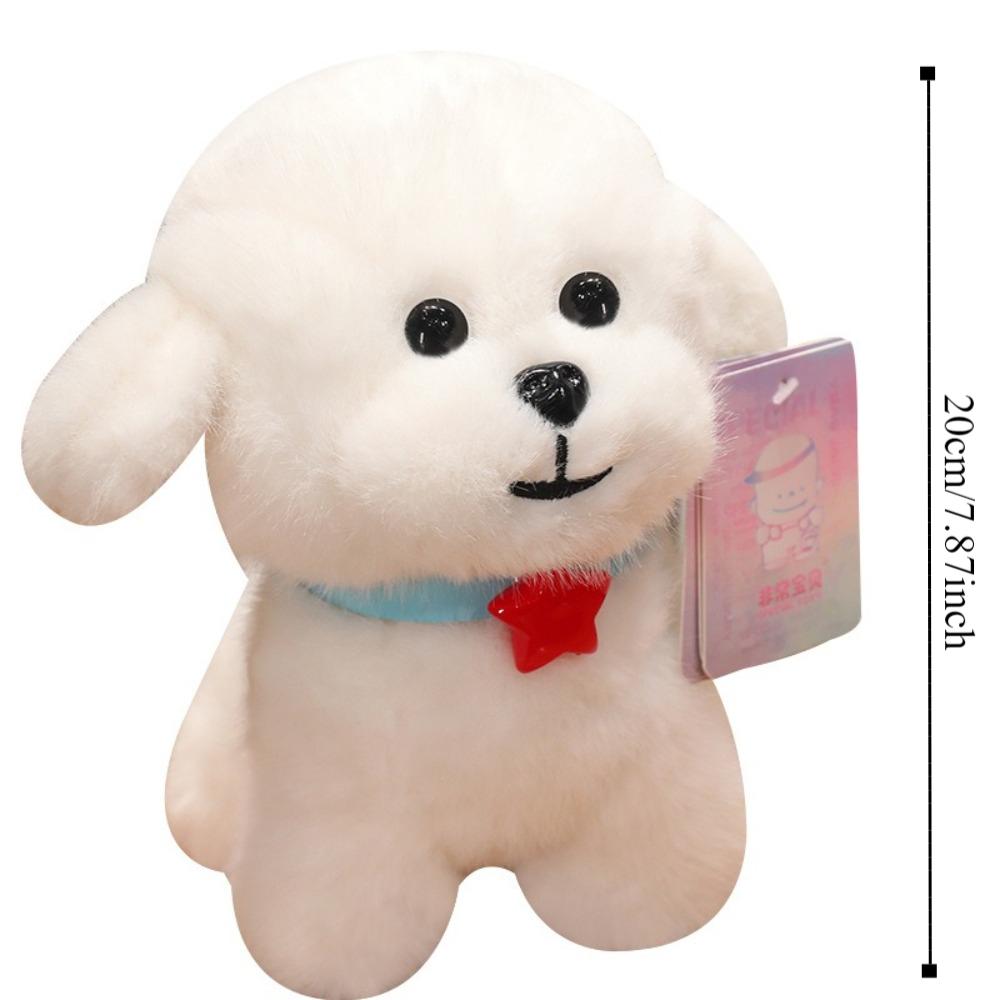 Realistic Husky Dog  Doll Pendants PP Cotton Simulation Dog Poodle Stuffed Doll  Kids Gifts