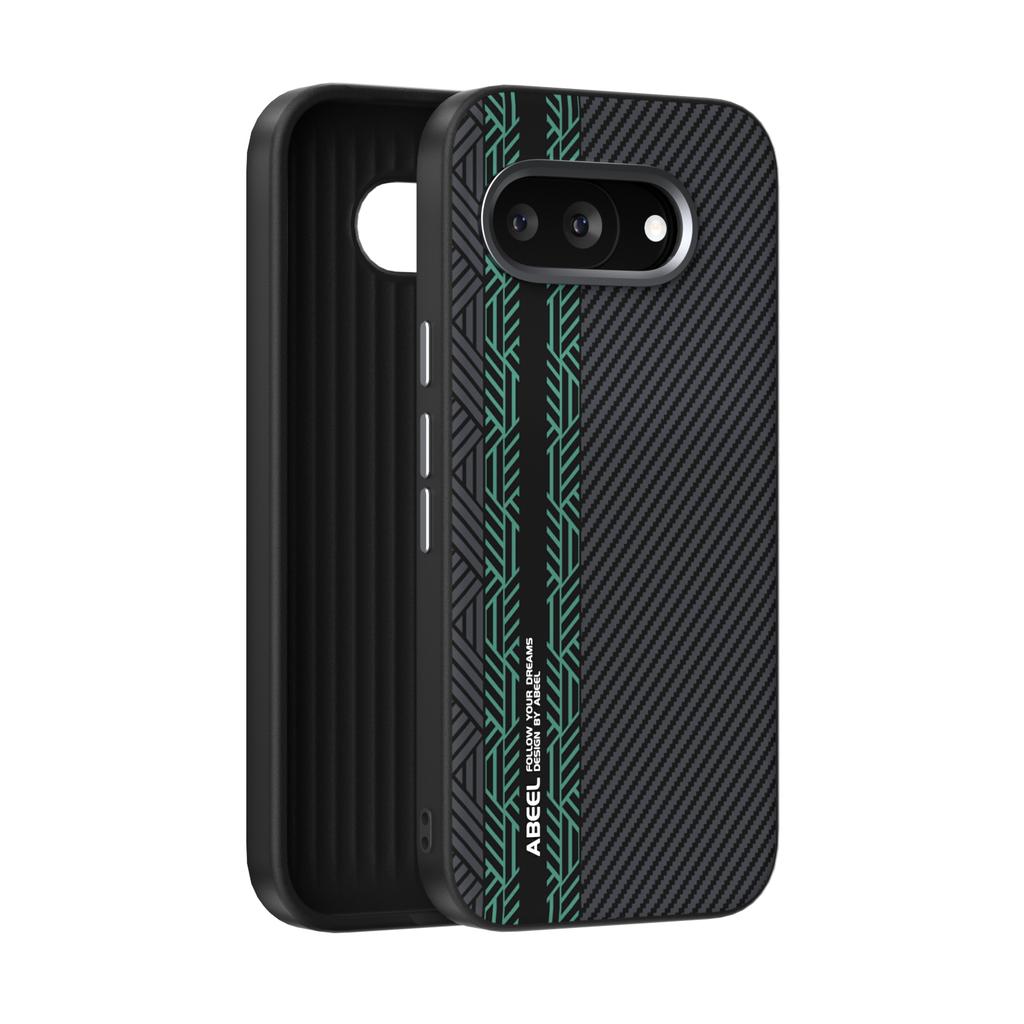 Para Google Pixel 9A Funda Magsafe Delgada Rígida Aleación Lente Magnética Cargador Inalámbrico Fibra de Carbono Funda Cubierta A prueba de Golpes Antideslizante