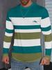 Long Sleeve Men's T-Shirt Long Sleeve Round Neck Geometric Letter Print Top Casual Men's Clothing Spring Autumn
