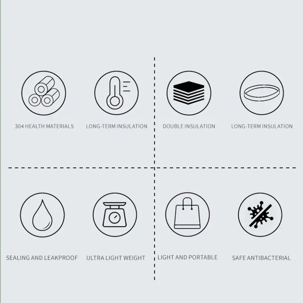 304 Stainless Steel Vacuum Flasks Cup Mini Wate Rbottle Coffee Mug Thermos Cup  Travel