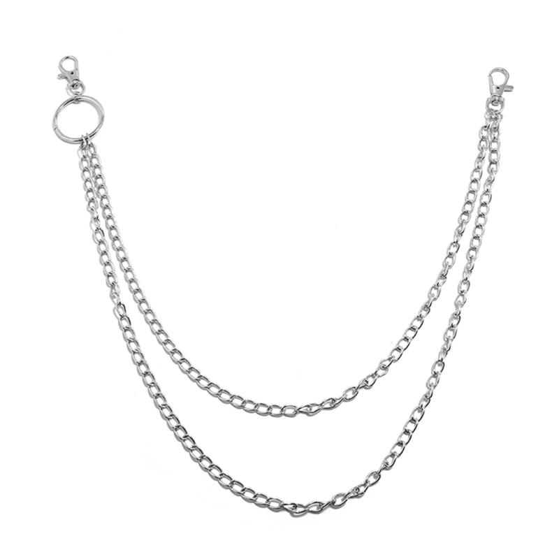 RUI RUI YU Hip-pop Punk Metal Ring Kalhoty Řetízek Džíny Řetízkový přívěsek