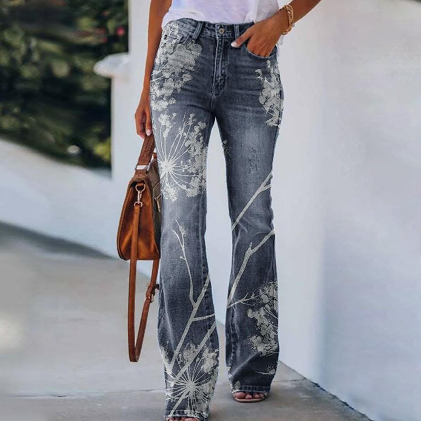 

Жіночі повсякденні широкі брюки Штани з прямими штанинами Штани з високою талією без пояса S