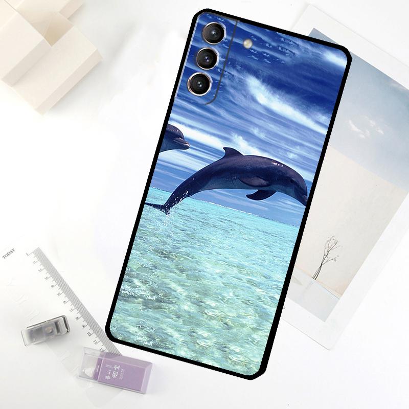 Ozean Delfin Handyhülle Für Samsung Galaxy S25 S24 S23 S22 S21 S20 S26 Ultra S10 Plus S23 FE S25 FE Hülle