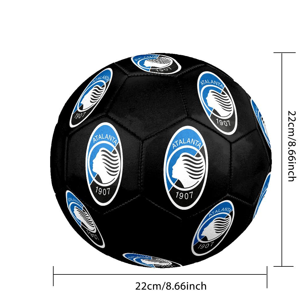 Pallone da Calcio Indoor Atalanta Colorato Cucito a Macchina PVC Misura 5 Pronto per Allenamento di Squadra e Competizione Durevole Alto Rimbalzo Fantastico Regalo Sportivo