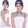 Crystal Tassels Shoulder Body Chain Alloy Fashion Accessory Bridal and Bikini Back Jewelry Wedding Accessory for Bride