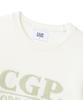 CGP (Women) Square Logo Short Sleeve Knit - Cream
