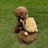 Haustier Selbsttrage-Rucksack mit großem Fassungsvermögen Weiche Hunde-Outdoor-Snacktasche Schildkrötenform Haustiertasche Outdoor