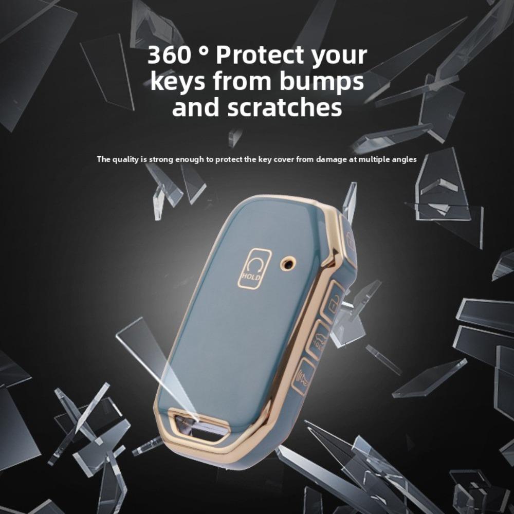For KIA Car Key Cover for 2022 Sportage K5 K3 KX3 5-Button Smart Key Protective Case