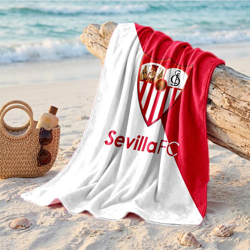 Sevilla FC Print Microvezel Strandlaken Sneldrogend Absorberend Grote Handdoek Voor Strand Zwemmen Reizen