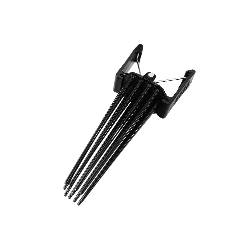 

Новая высокая заколка для натуральных волос Простая пушистая заколка для волос Кудрявый стиль волос Невидимая легкая Женская плойка для волос Инструмент Расческа чёрный