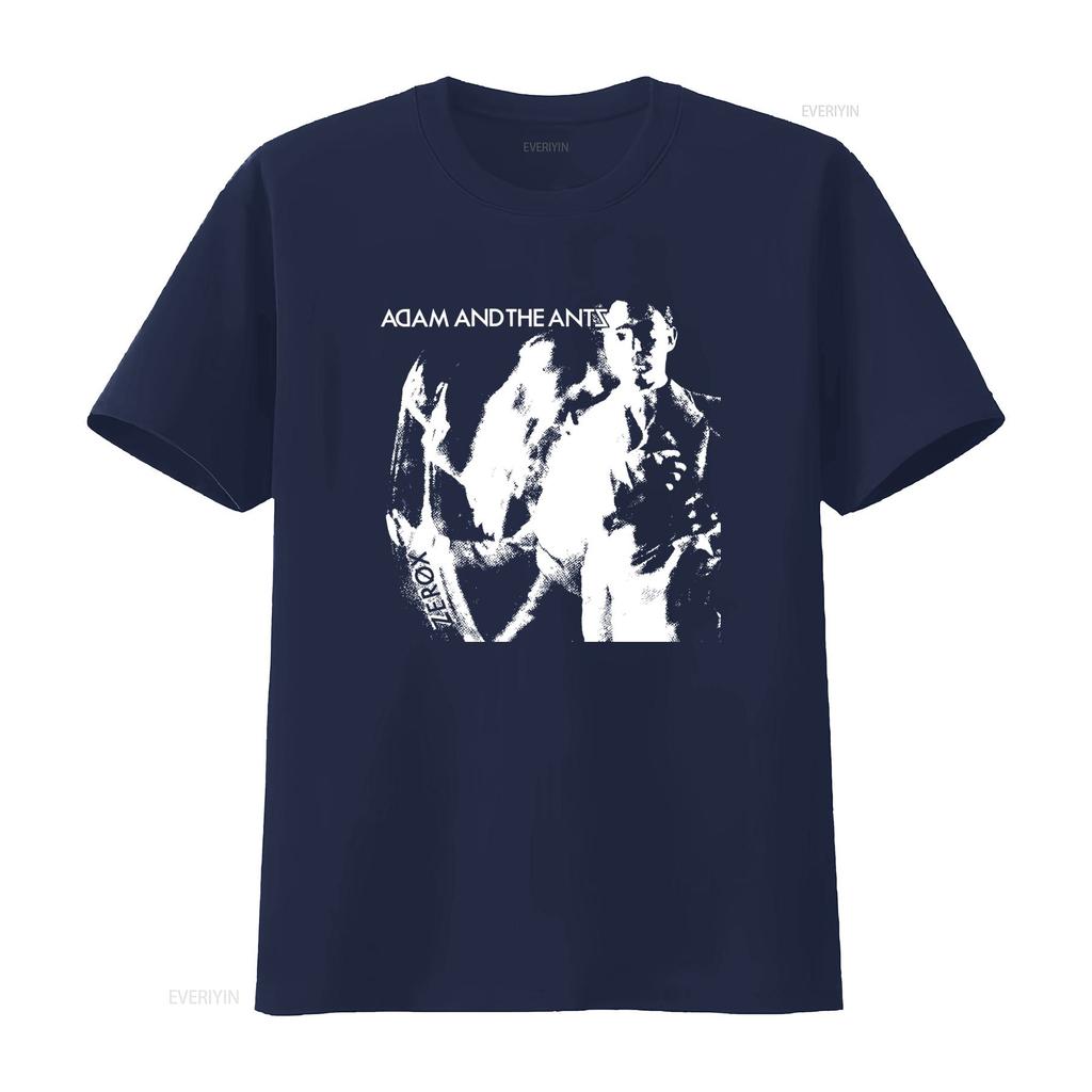 Adam and the Ants Band Print T Shirt for Retro Rock Style Fashion Vintage Washed Graphic Comfortable Versatile Designer Clothes